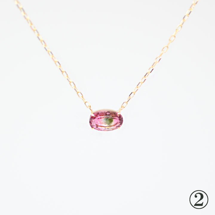 １点物 バイカラートルマリンネックレス25AW