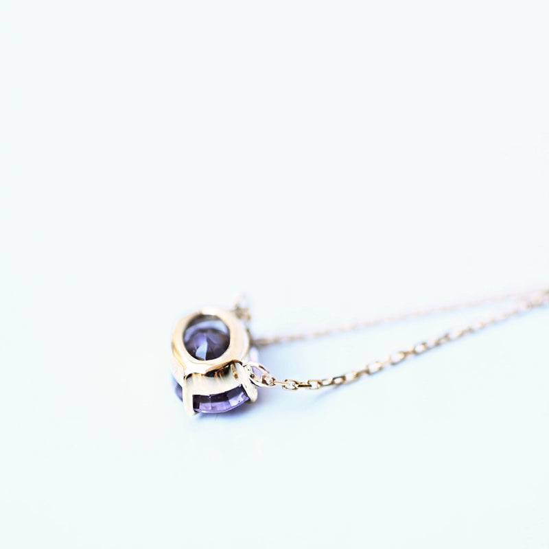 【数量限定】ヴァイオレットスピネルネックレス①【K10YG】23ss