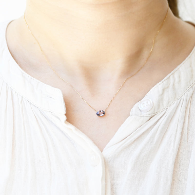 【数量限定】ヴァイオレットスピネルネックレス①【K10YG】23ss