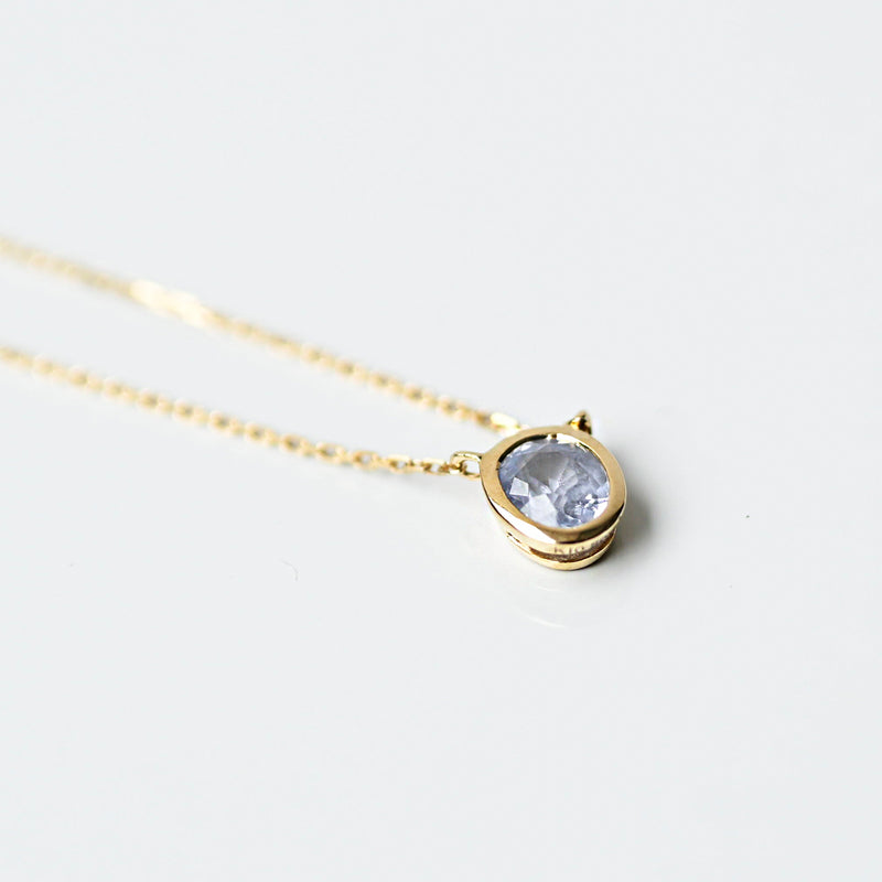 【数量限定】サファイヤ水色ネックレス①