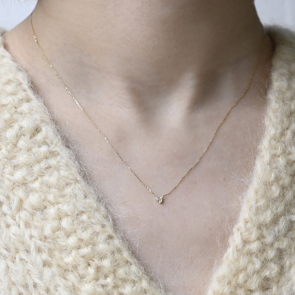 3ピースダイヤモンドネックレス【K10YG】24AW