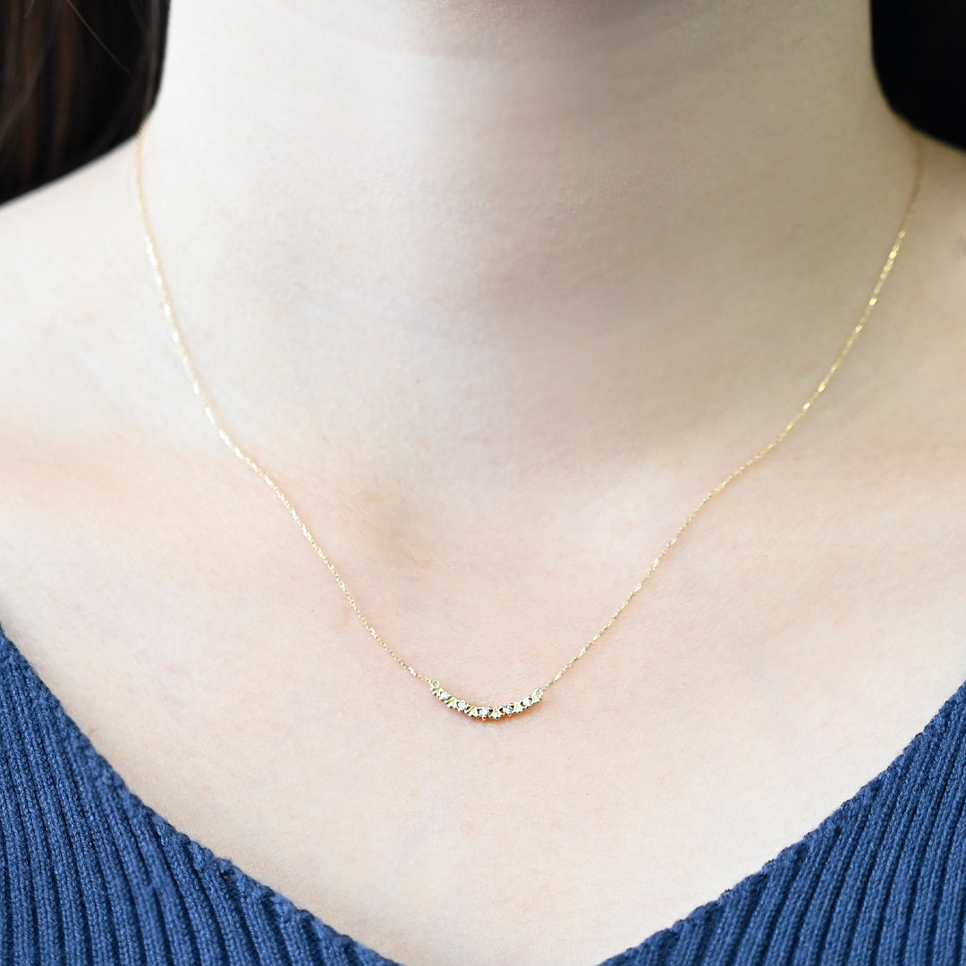 Petite Garland ダイヤモンド ネックレス③【K10YG】26ss – sowi