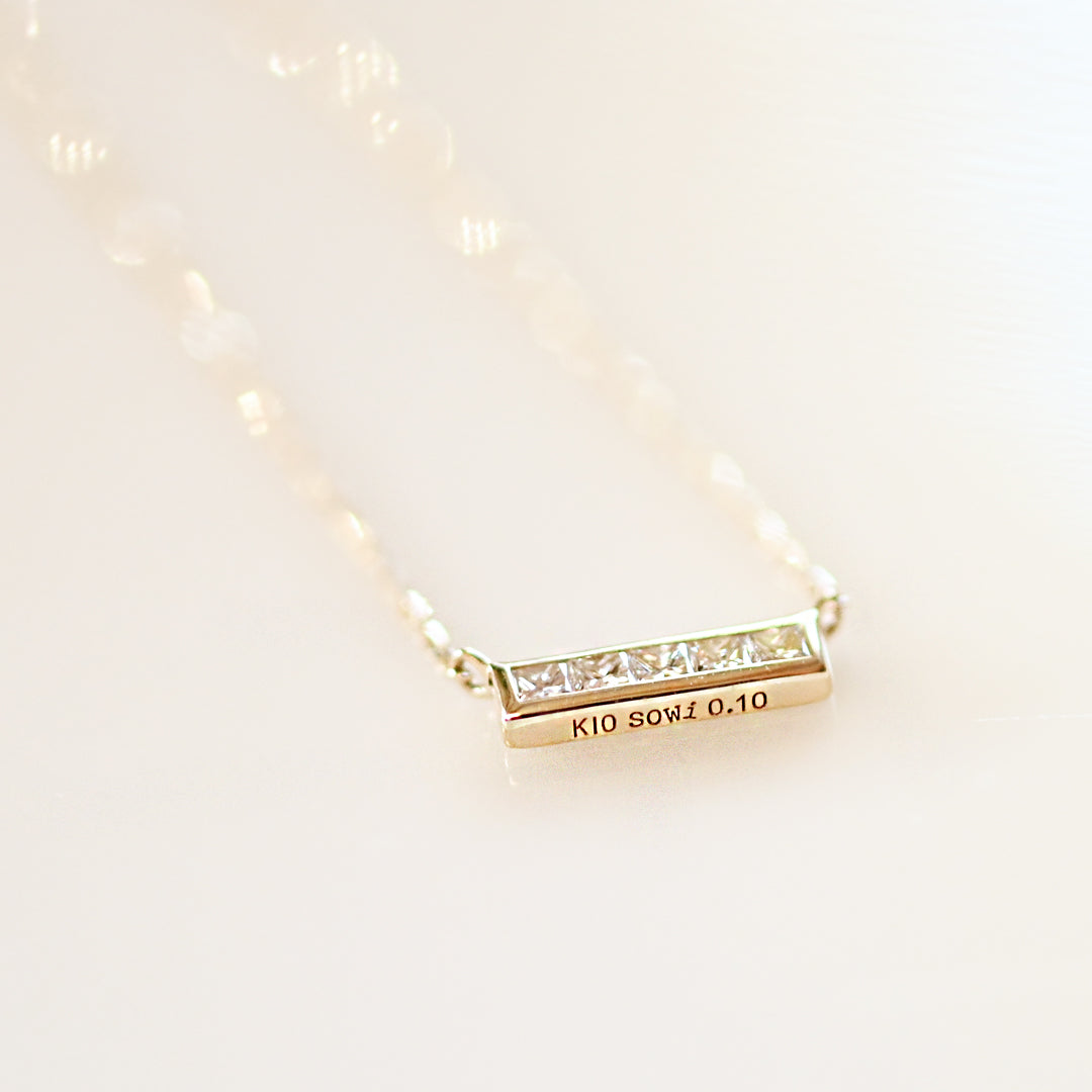 Calm ダイヤモンド ネックレス【K10YG】26ss