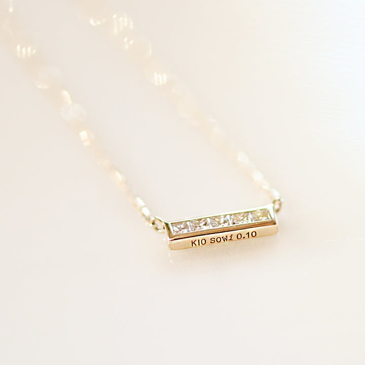 Calm ダイヤモンド ネックレス【K10YG】26ss