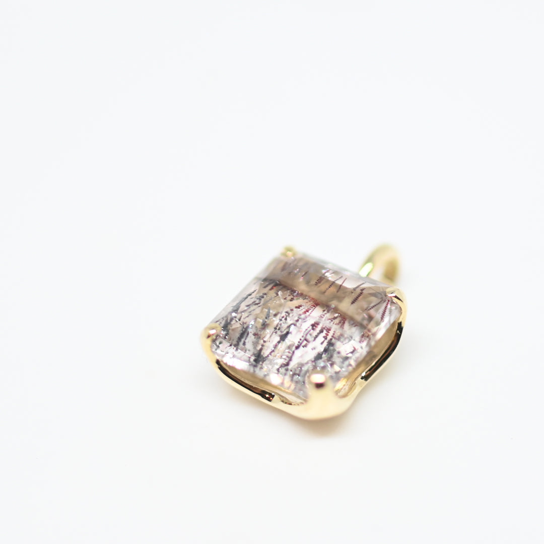 1点物 ゲーサイト ヘマタイト イン クォーツ ペンダントトップ① 25AW