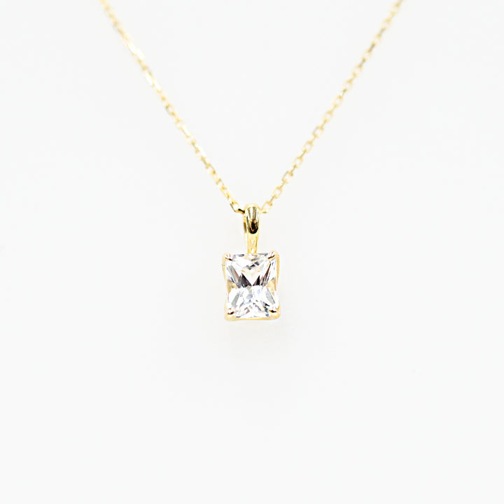 1点物　フェナカイトスクエア ネックレス【K10YG】26ss