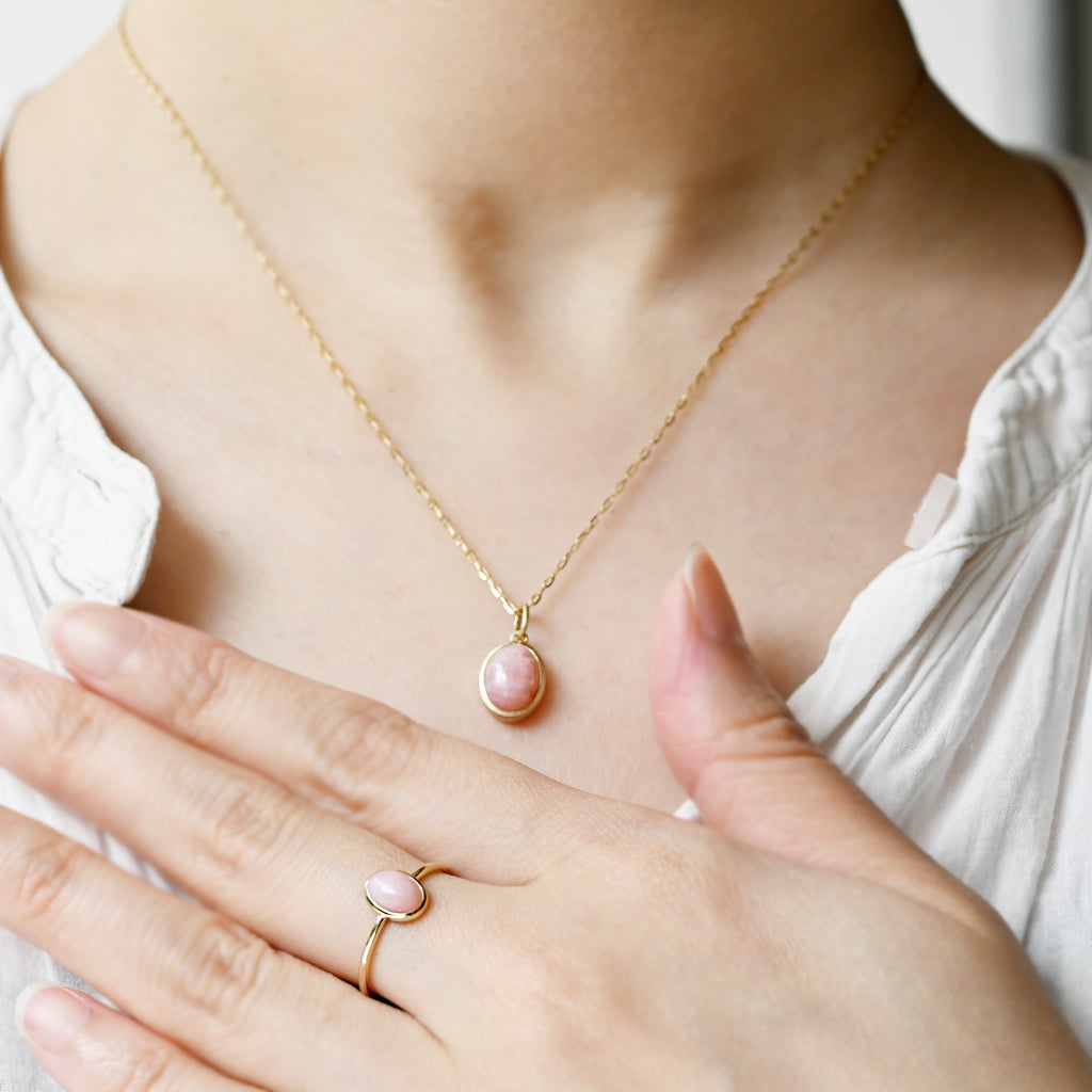 ハリックア　ペンダントトップ　(パール ピンクオパール) Pink pearl pure charm &frasl; ピンク真珠（パール） | Hariqua