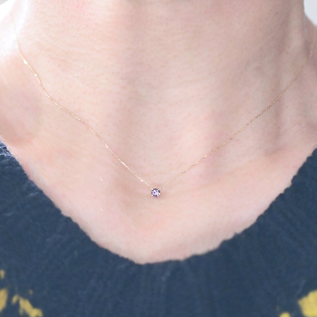 【数量限定】カラーチェンジガーネットネックレス【K10YG】26ss