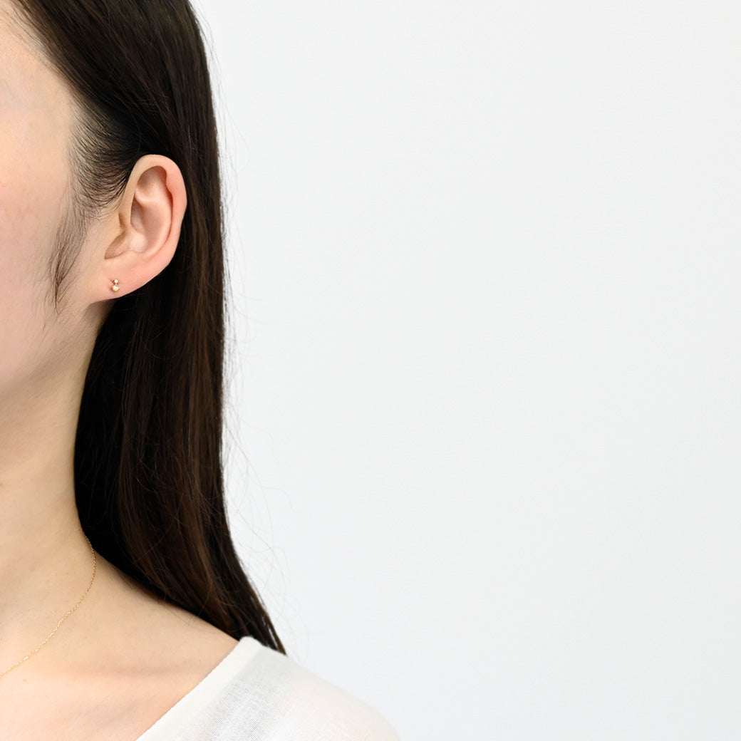 オパール×ダイヤモンド  ピアス【K10YG】｜Opaline