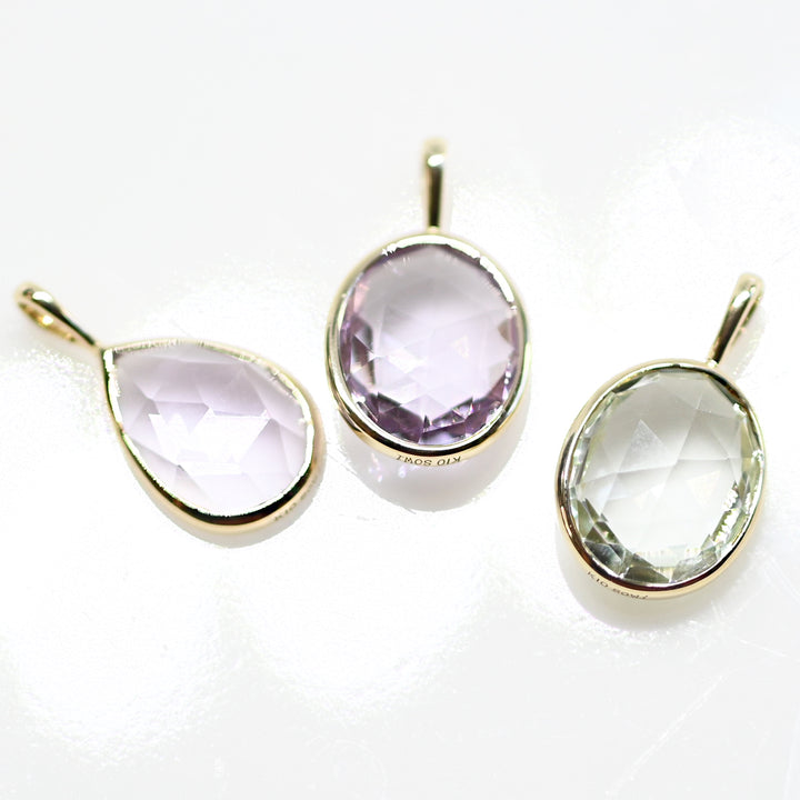 【数量限定】アメジストのペンダントトップ (K10YG)26ss