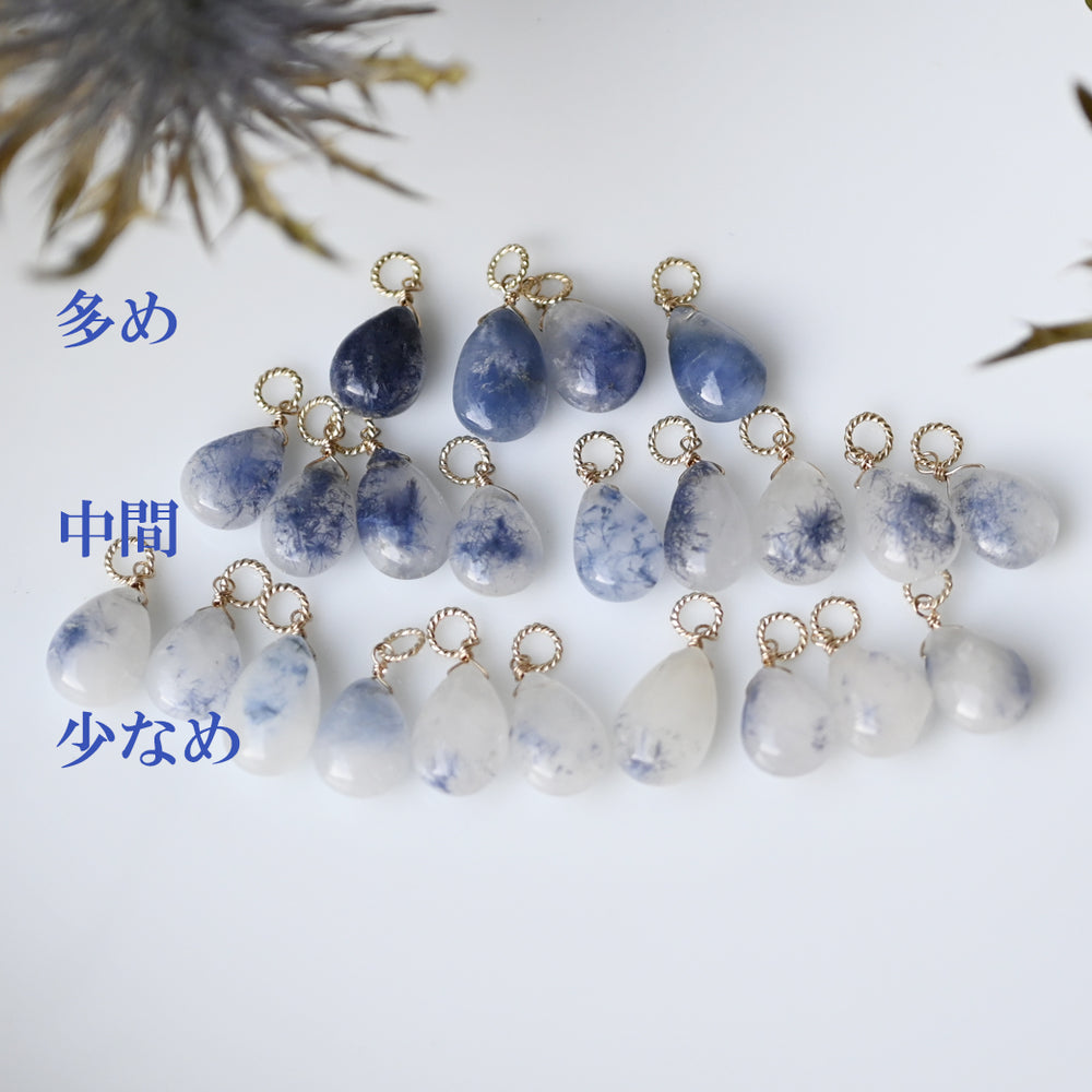 数量限定】デュモルチェライトインクォーツチャーム【K10YG】24AW – sowi