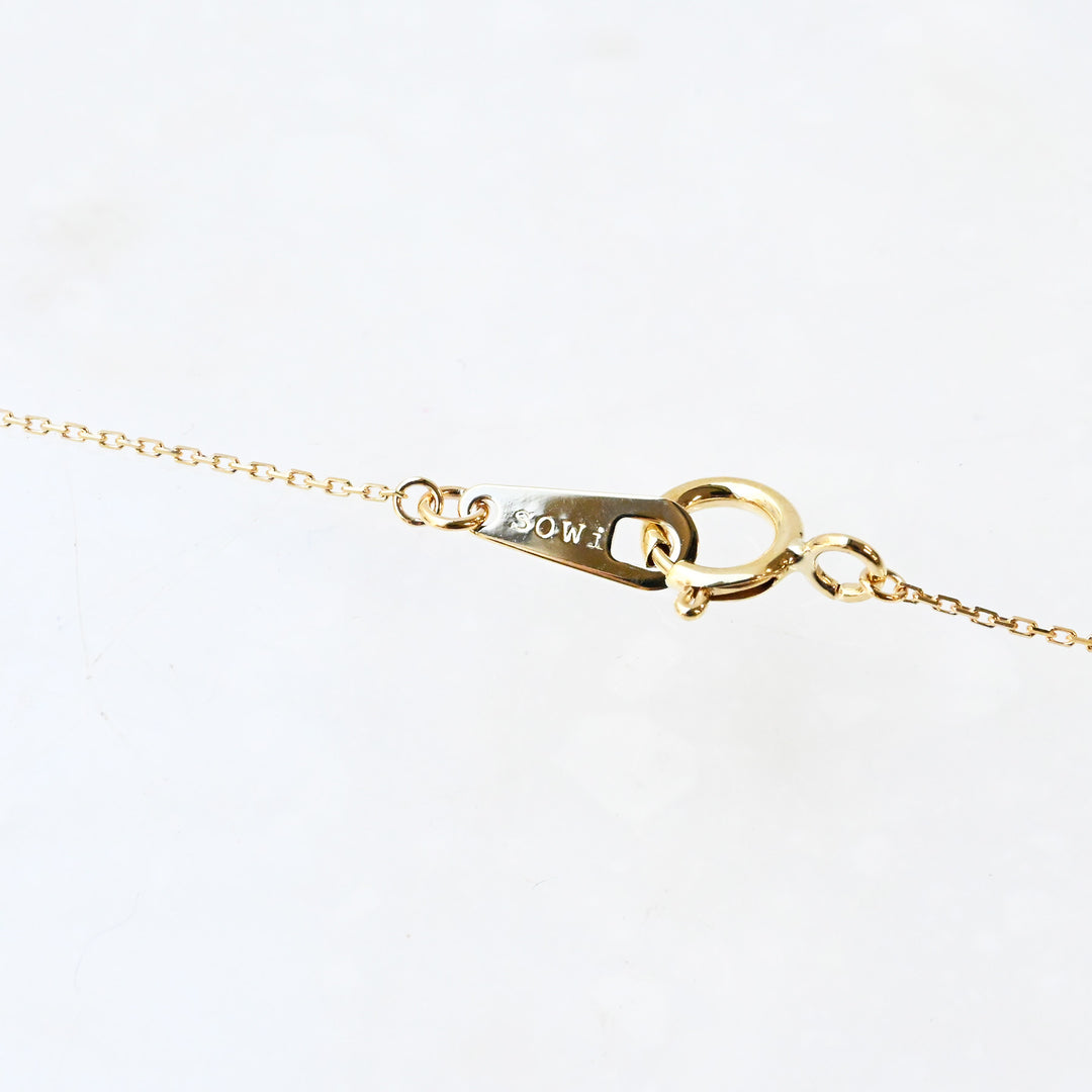 【数量限定】のぼり月　黒蝶貝　ネックレス　K10YG