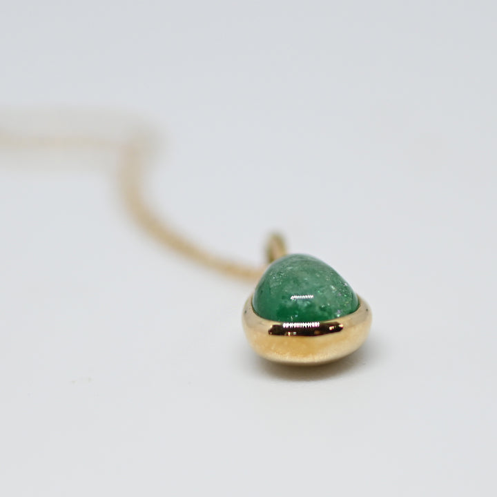 1点物エメラルドのネックレス【K10YG】25ss