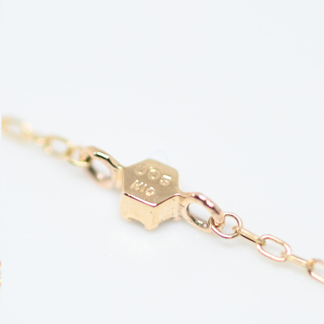 【BLACK FRIDAYクーポン対象外】1粒ダイヤ　ブレスレット【K10YG】25AW