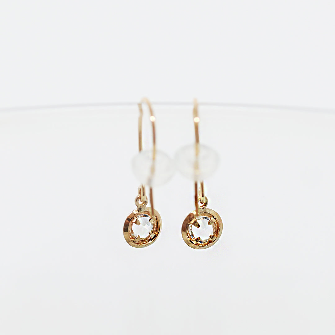 天然石スイングピアス【K10YG】25ss