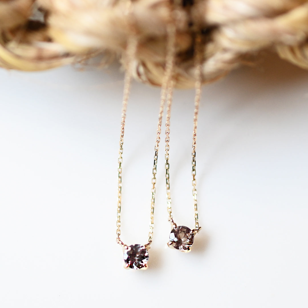 【数量限定】カラーチェンジガーネットネックレス【K10YG】26ss