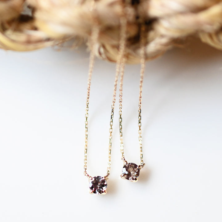 【数量限定】カラーチェンジガーネットネックレス【K10YG】26ss