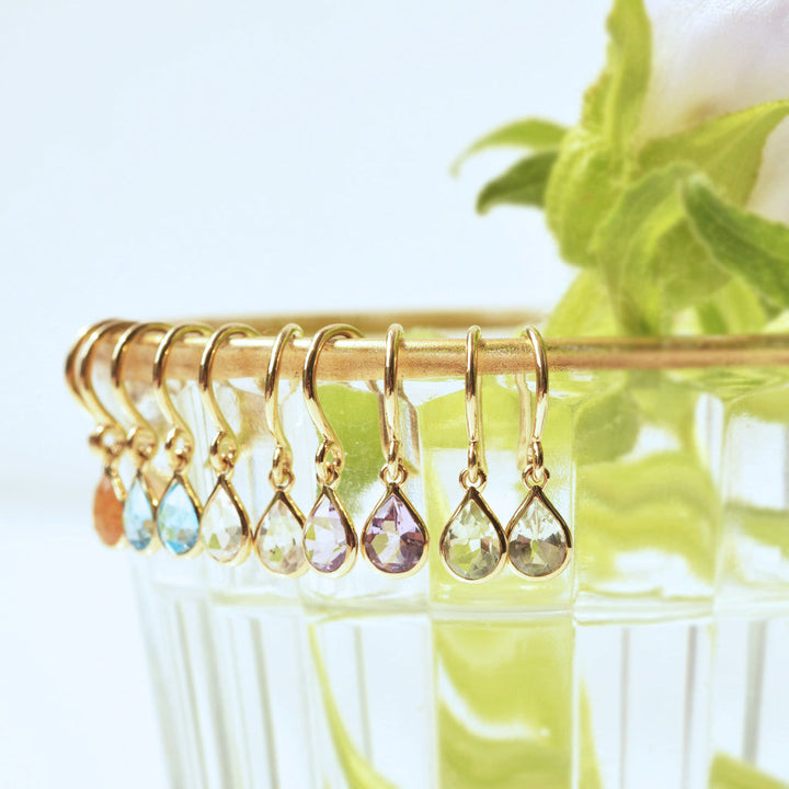 【各種クーポン・ポイントのご利用不可】花雫　スイスブルートパーズ　ピアス　22SS