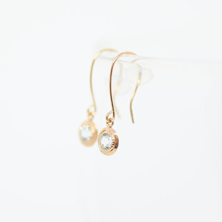 天然石スイングピアス【K10YG】25ss