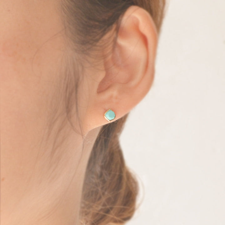 【各種クーポン・ポイントのご利用不可】サハラ　ターコイズ　ピアス　22SS