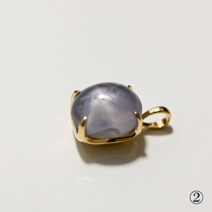 【数量限定】スターサファイアペンダントトップ【K10YG】25AW