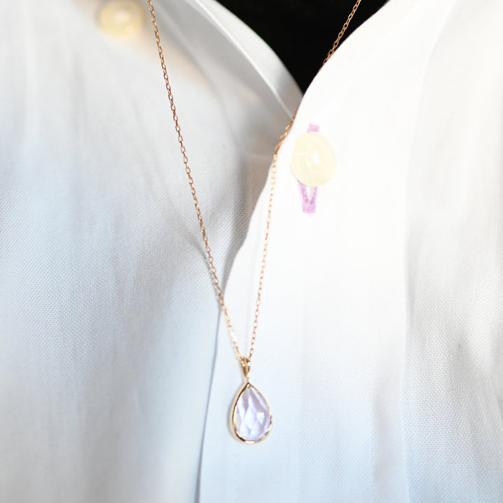 【数量限定】アメジストのペンダントトップ (K10YG)26ss