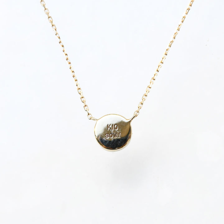 【数量限定】のぼり月　黒蝶貝　ネックレス　K10YG