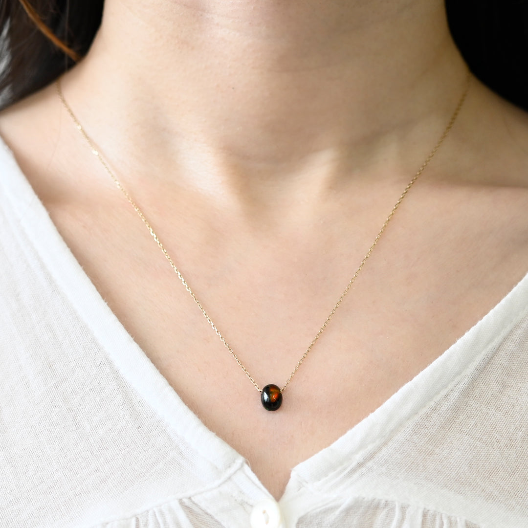 atsumeru jewelry ブラックオパールオーバル 26ss