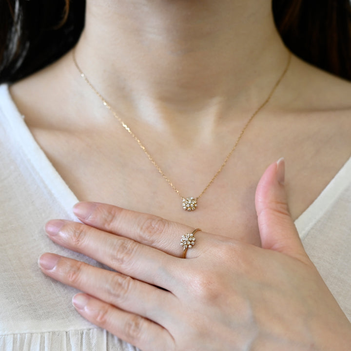 期間限定販売　Shirotsumekusaネックレス【K10YG】