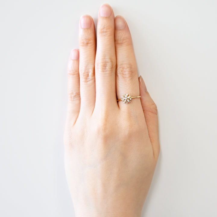 期間限定販売　Shirotsumekusaリング【K10YG】