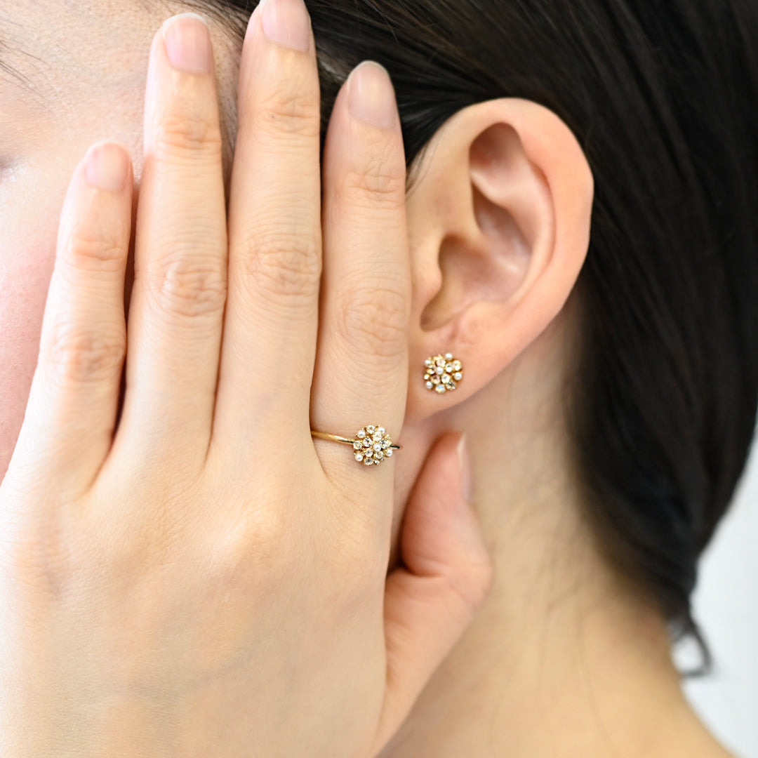 期間限定販売　Shirotsumekusaリング【K10YG】