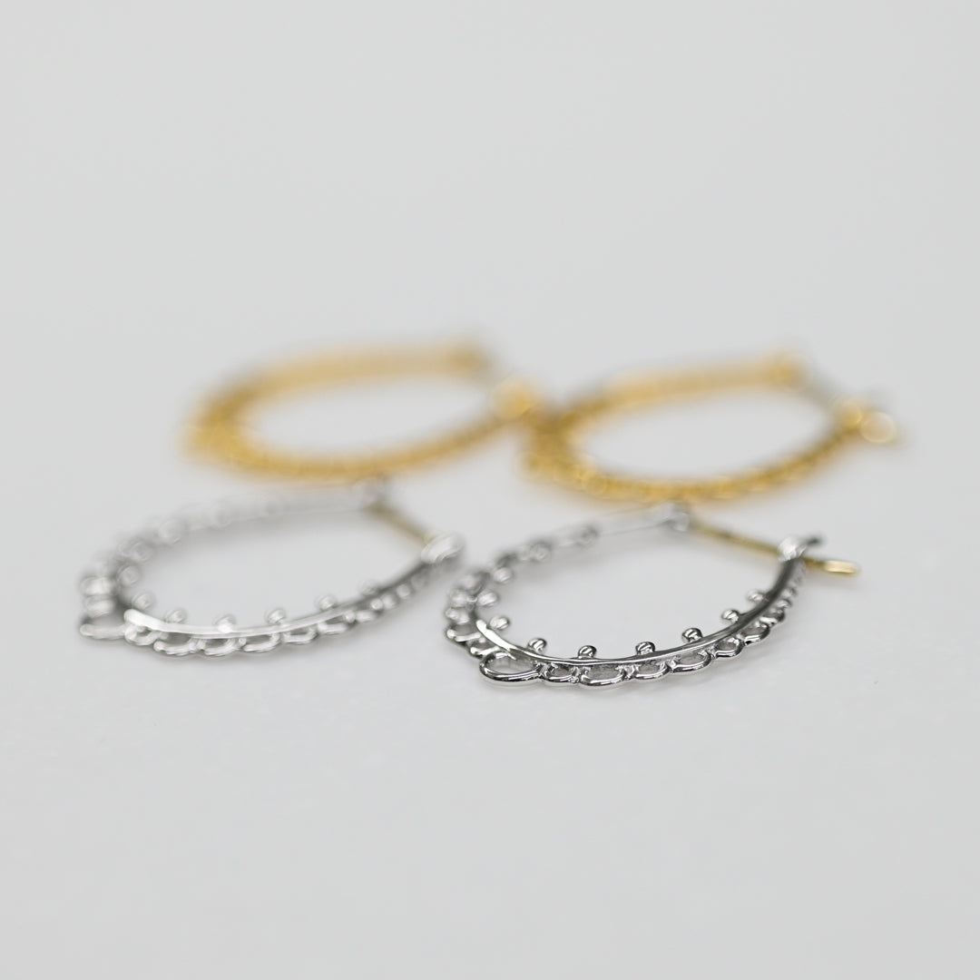 Talat　Kanok Lai Thai ①ピアス　【SV925＋K10YG】26ss