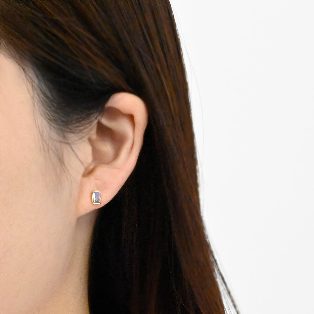 ラブラドライト K10イエロゴールドピアス｜Serein Nuit – sowi