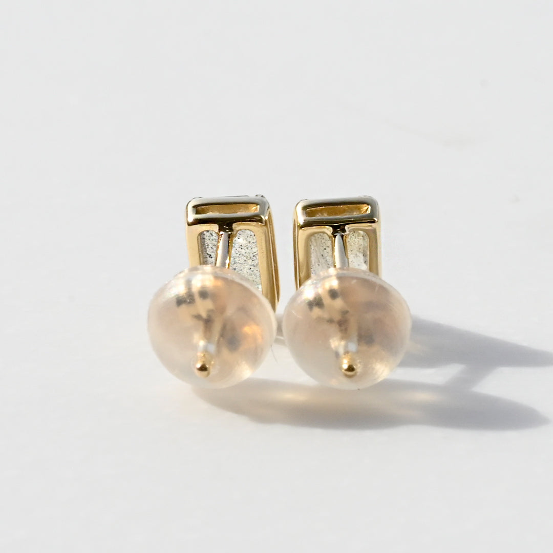 ラブラドライト K10イエロゴールドピアス｜Serein Nuit – sowi