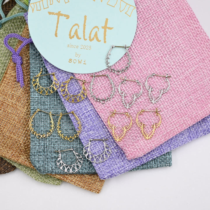 Talat　Kanok Lai Thai ②ピアス　【SV925＋K10YG】26ss