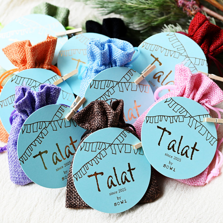 Talat　Consonance　アメジスト＆アイオライト ピアス　26ss