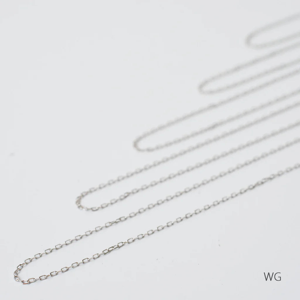 角小豆・チェーンネックレス　0.24　K10YG・K10PG・K10WG・K18YG・K18PG・K18WG