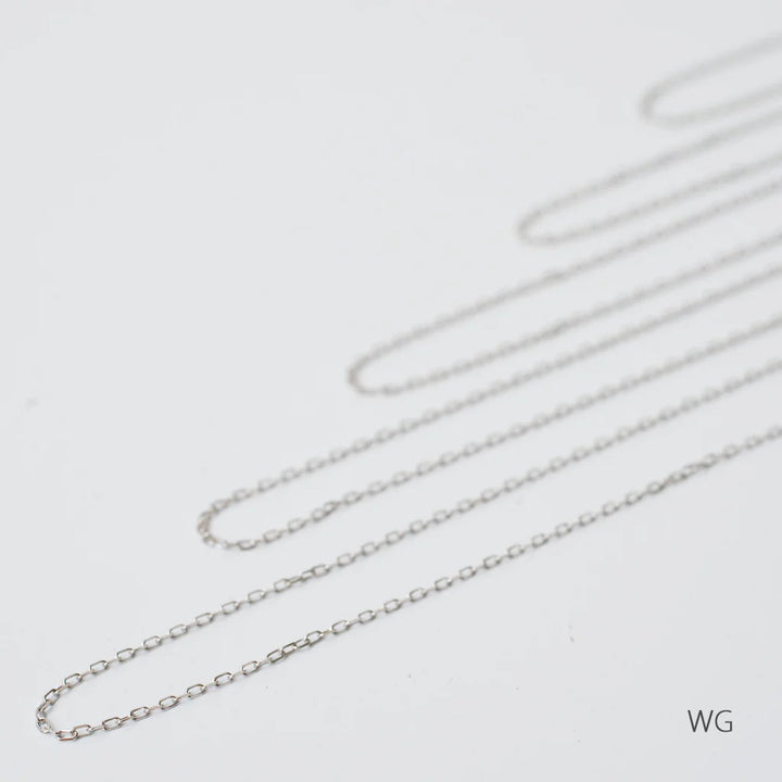 角小豆・チェーンネックレス　0.24　K10YG・K10PG・K10WG・K18YG・K18PG・K18WG