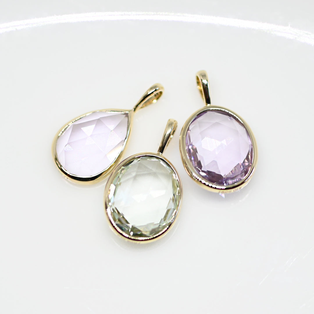 【数量限定】アメジストのペンダントトップ (K10YG)26ss