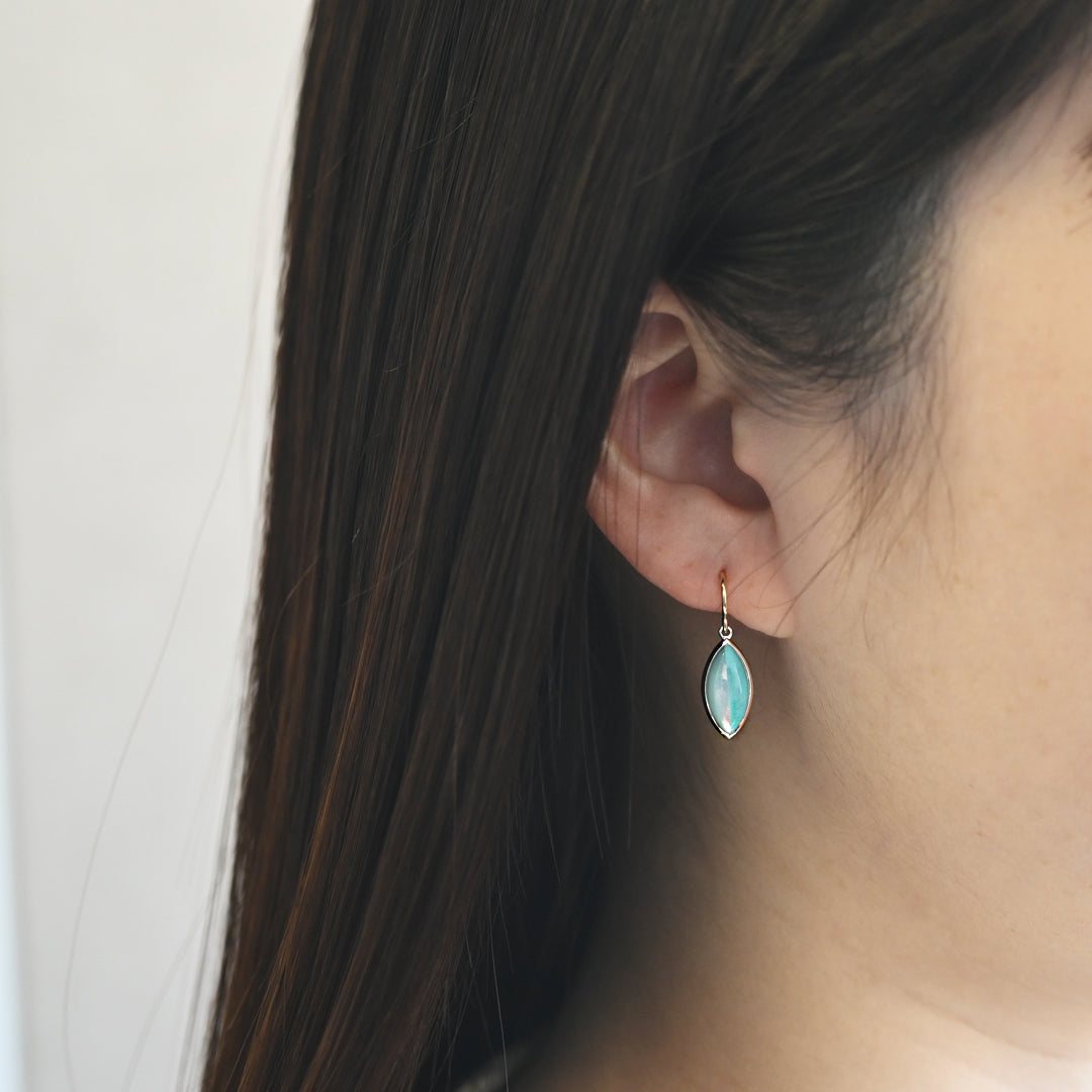 Talat　Consonance　ターコイズ＆マザーオブパール ピアス　26ss