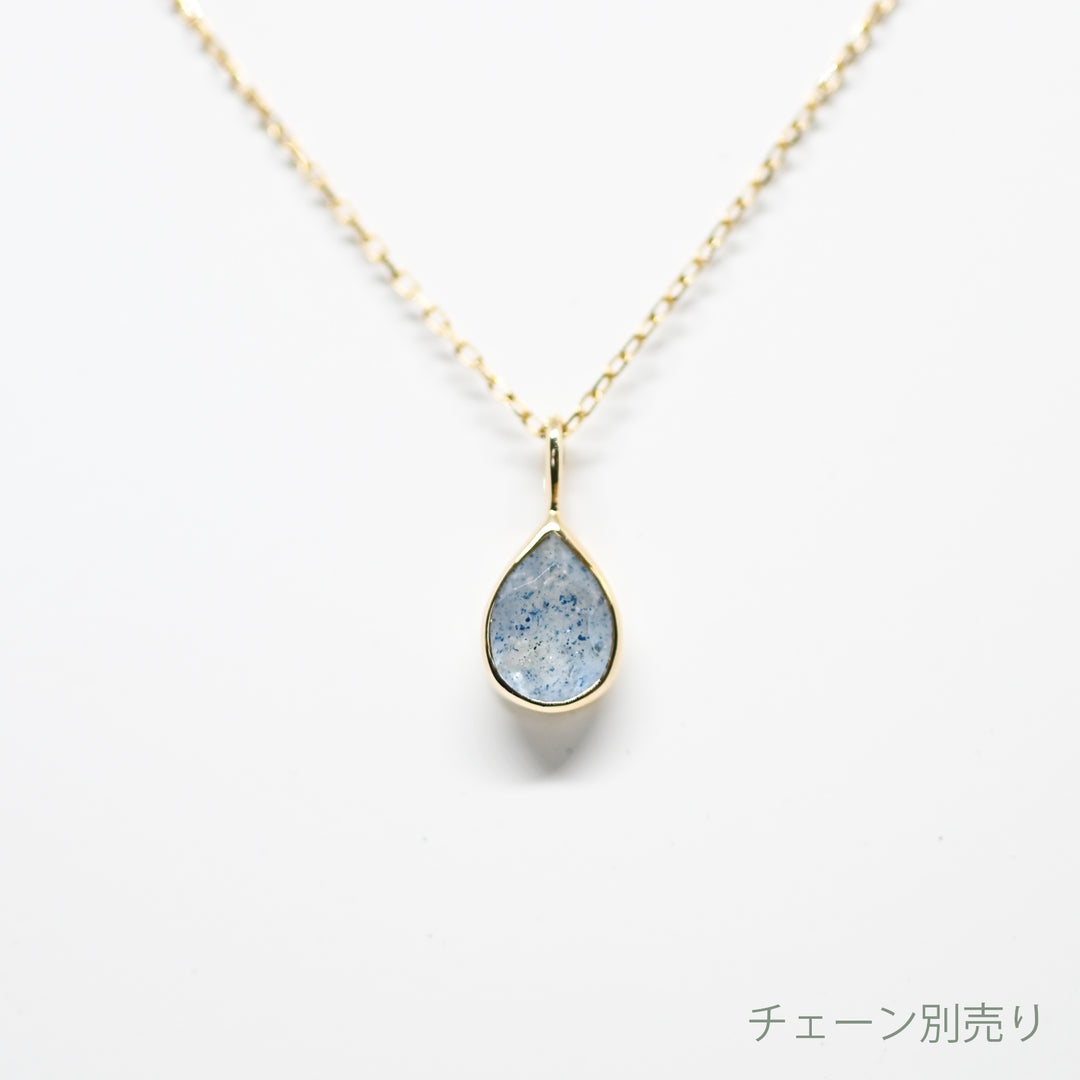 1点物ブルークォーツペンダントトップ【K10YG】25ss
