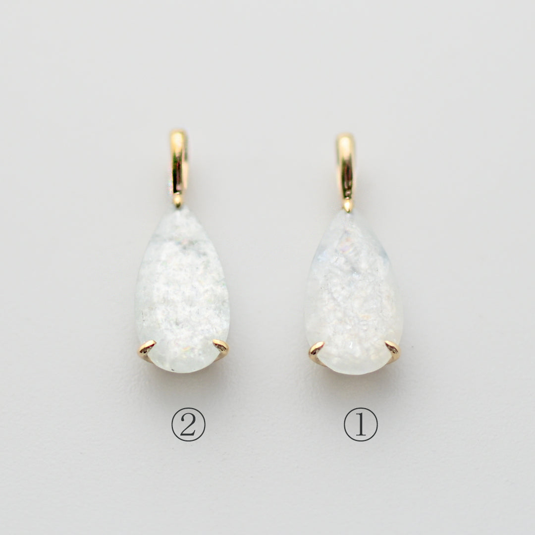 【数量限定】イリデッセンスアクアマリン ペンダントトップ【K10YG】26ss