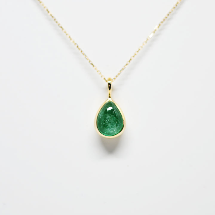 1点物エメラルドのネックレス【K10YG】25ss