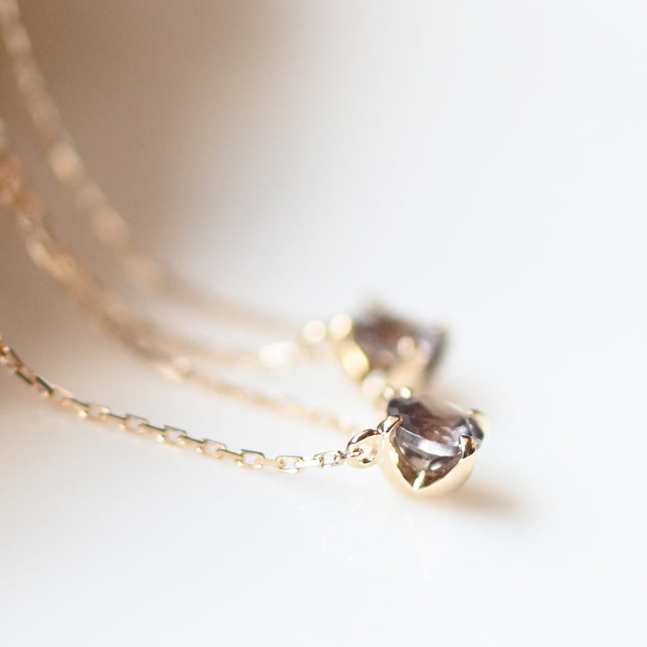 【数量限定】カラーチェンジガーネットネックレス【K10YG】26ss