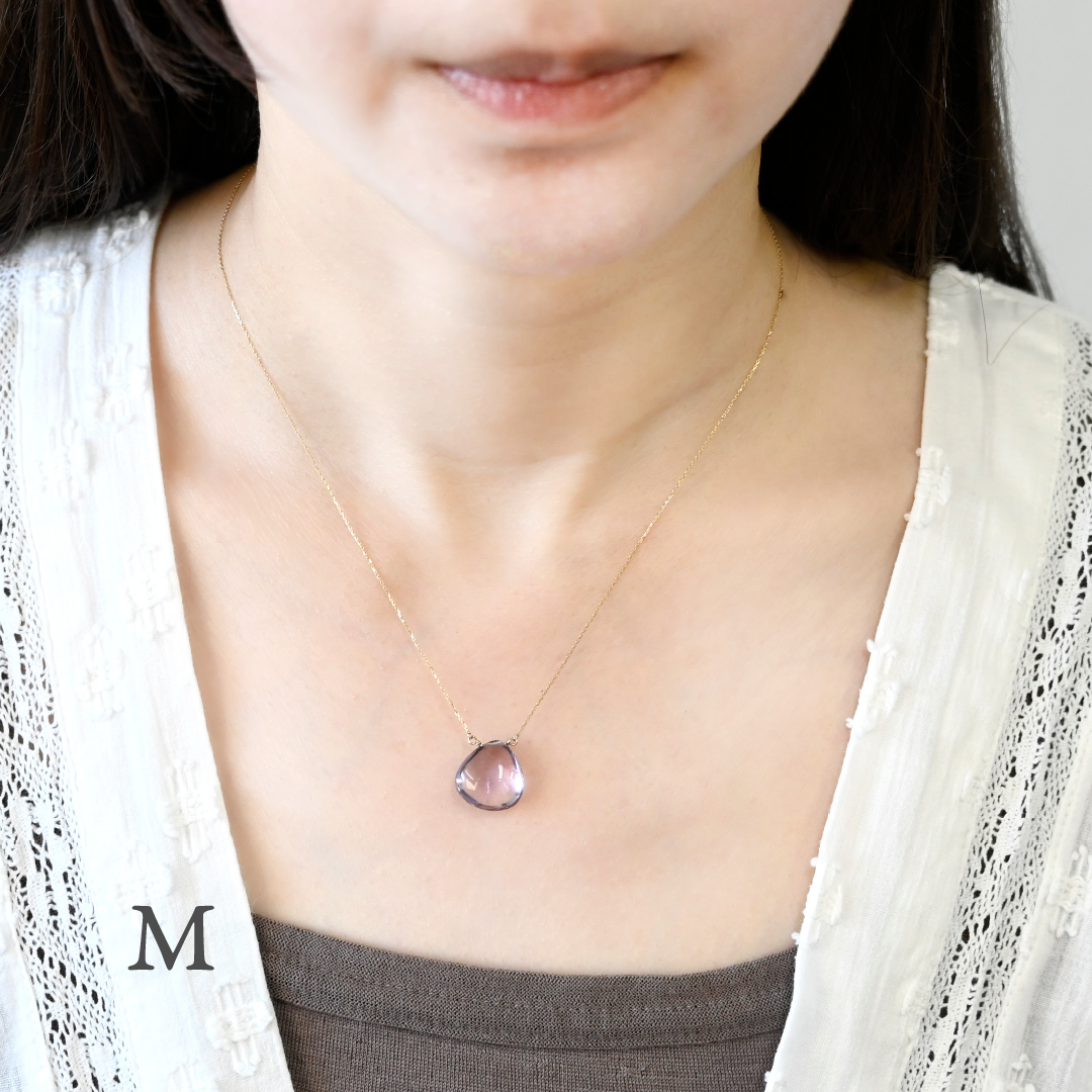 【数量限定】 アメトリン ネックレス 【K10YG】