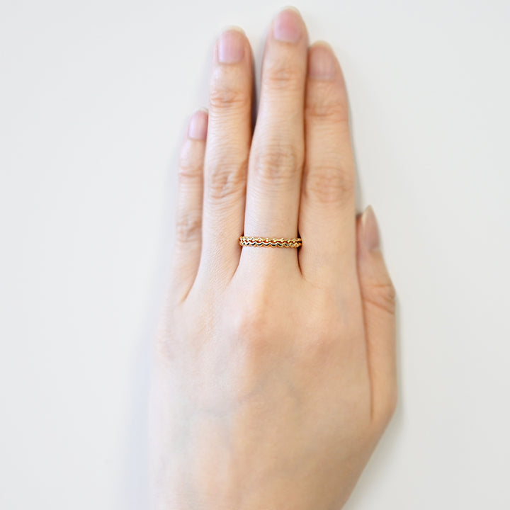 pattern　リング　②【K10YG】26ss