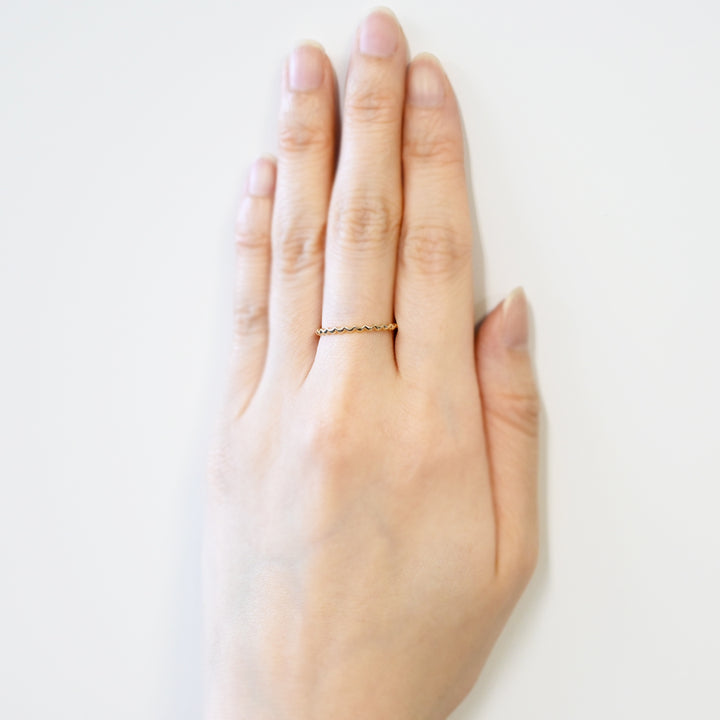 pattern　リング　①【K10YG】26ss