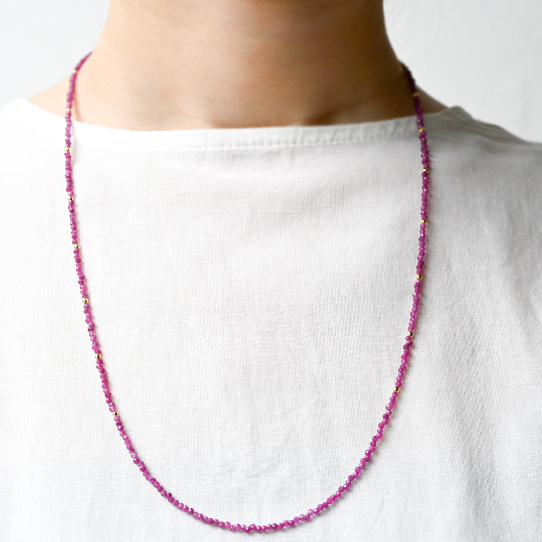 Talat　sanuk　ルビー ネックレス　25ss