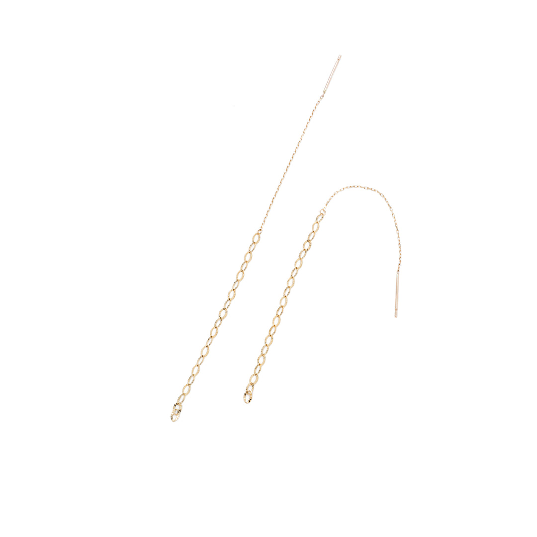 チェーンピアス・ルナチェーン【K10YG】