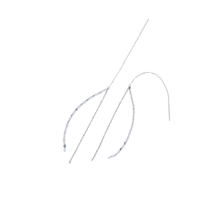 チェーンピアス・エクレア×Wスクリュー【K10WG】